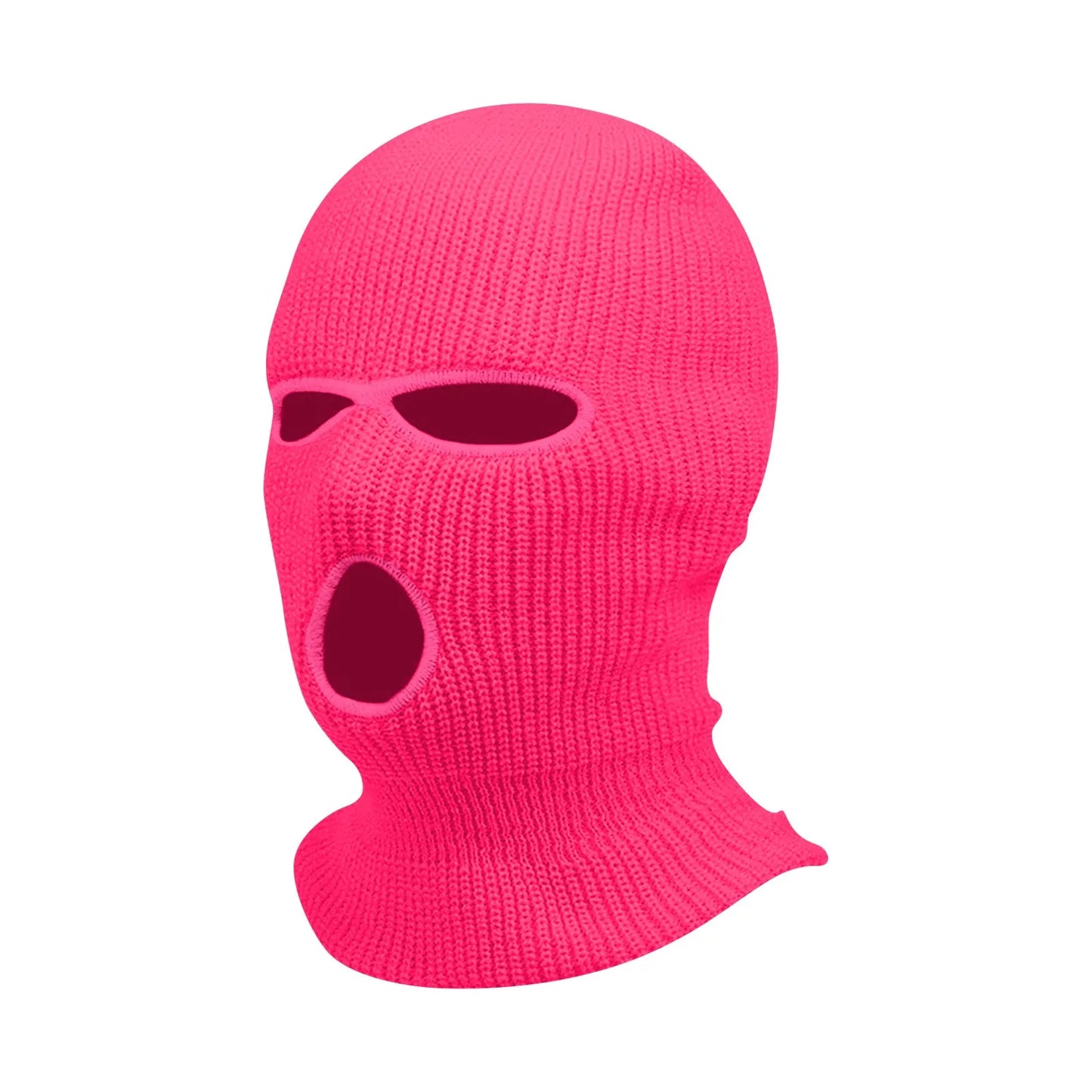 3 Hole Balaclava Ski Mask Windproof Knit Winter Face Cover