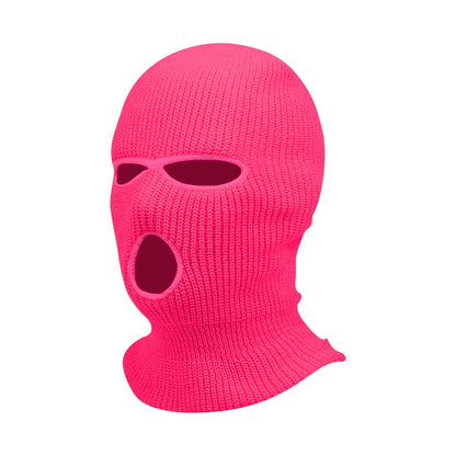 3 Hole Balaclava Ski Mask Windproof Knit Winter Face Cover