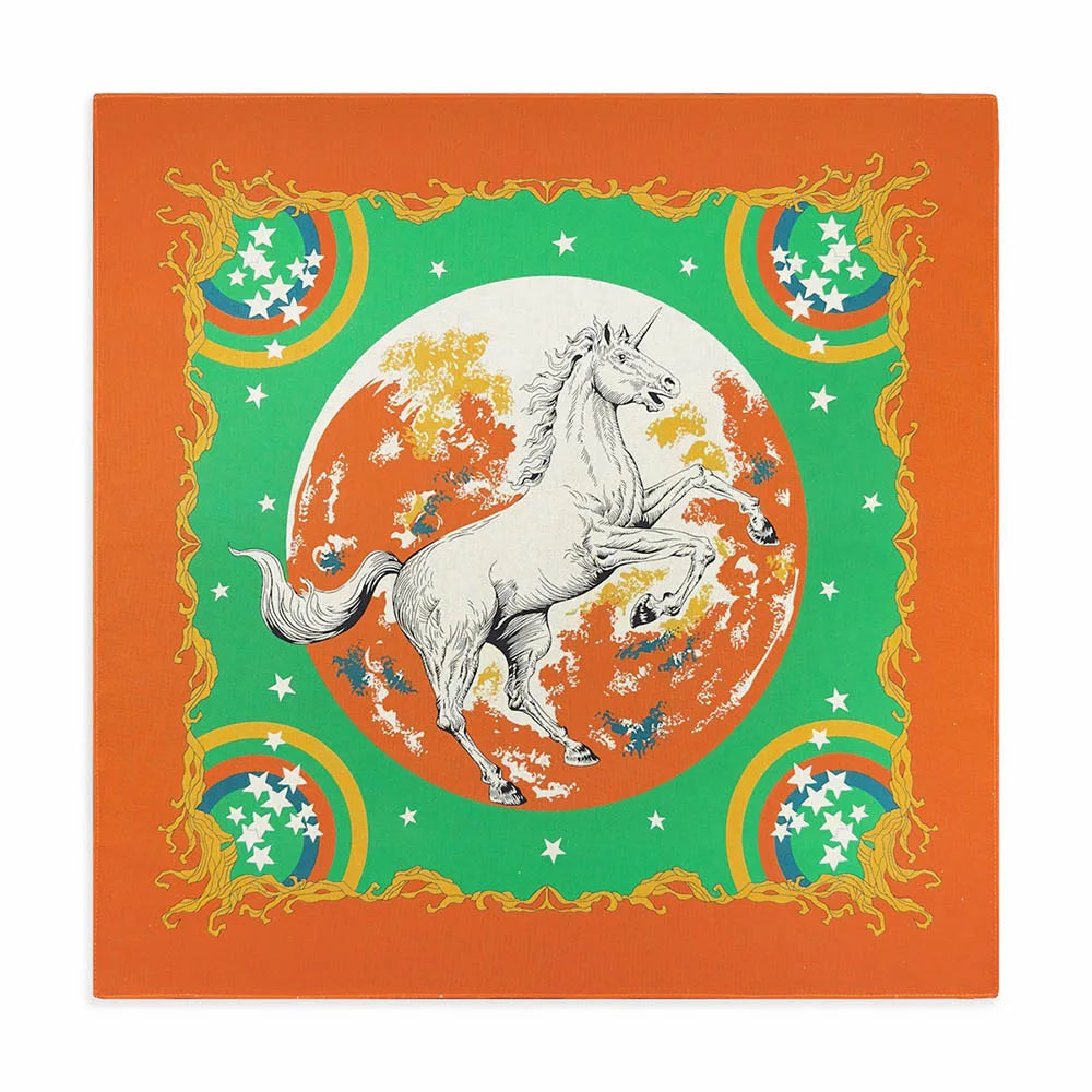 Cotton Bandana Paisley Square Head Scarf for Sports and Casual Wear