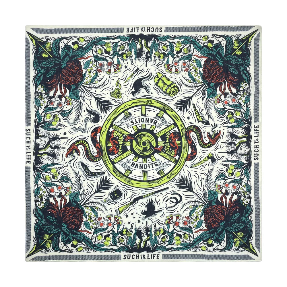 Cotton Bandana Paisley Square Head Scarf for Sports and Casual Wear