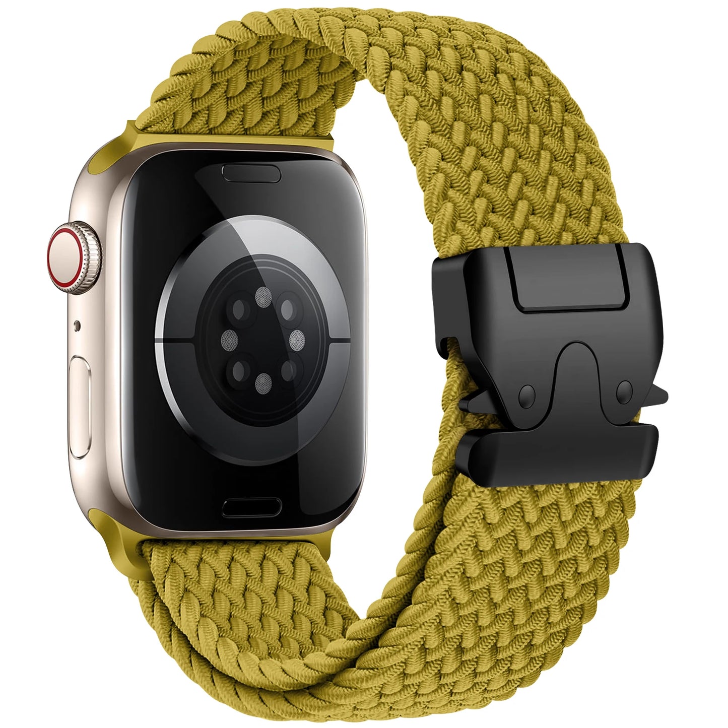 Braided Nylon Watch Band with Parachute Strap for 41mm–49mm Watches
