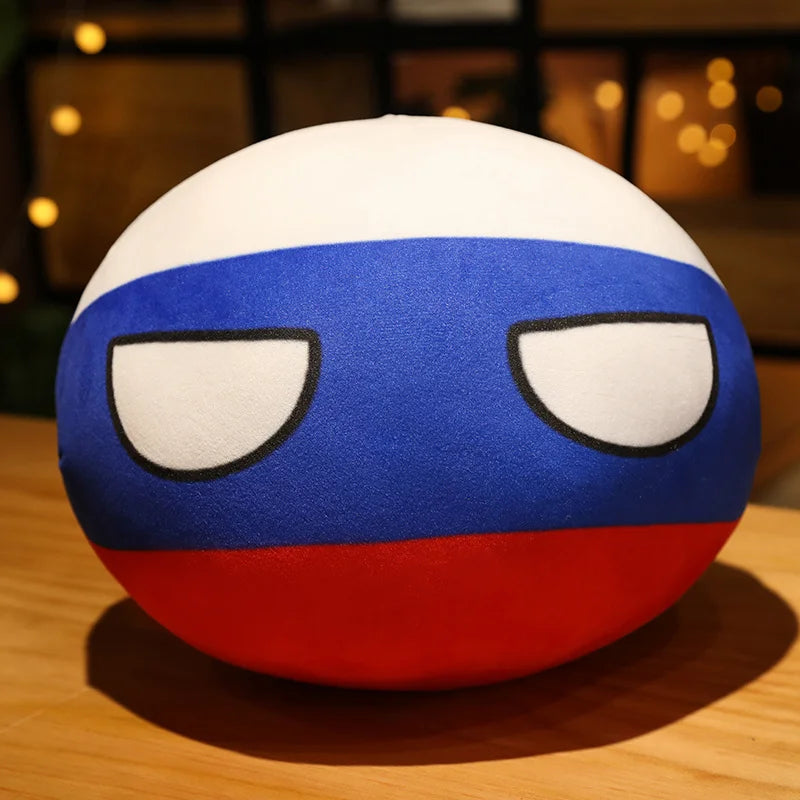 Country Ball Plush Toy Soft Kawaii Plush Pillow 10-40cm