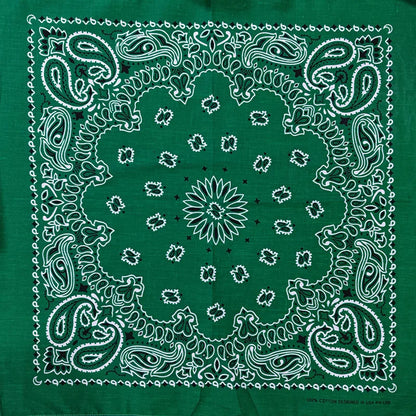 Cotton Bandana 55cm Square Paisley Scarf for Men & Women