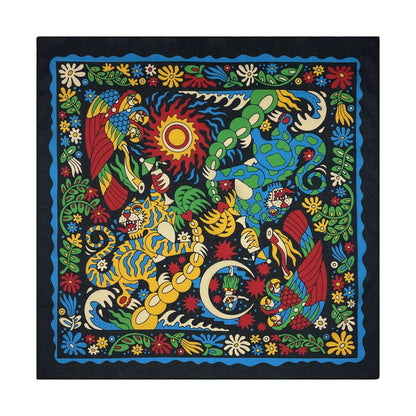 Cotton Bandana Paisley Square Head Scarf for Sports and Casual Wear