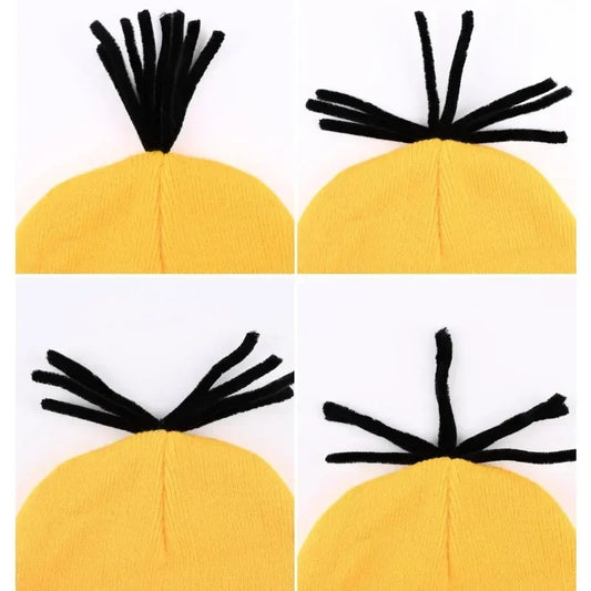 Yellow Costume Accessory Set with Beanie, Goggles and Gloves
