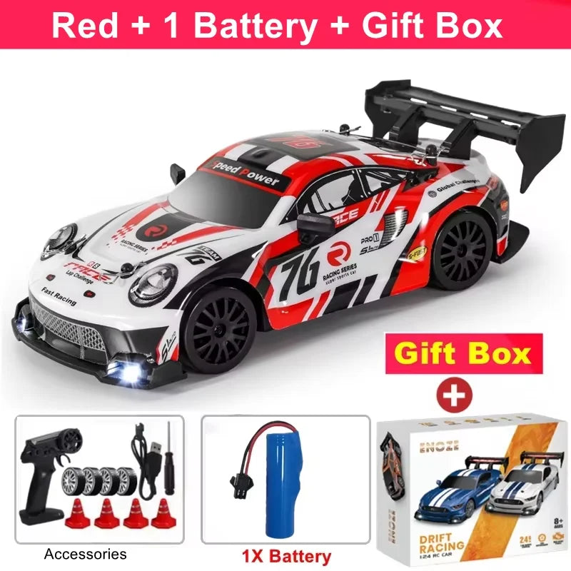 RC Drift Car 4WD Remote Control Racing Car 1:24 Scale RTR