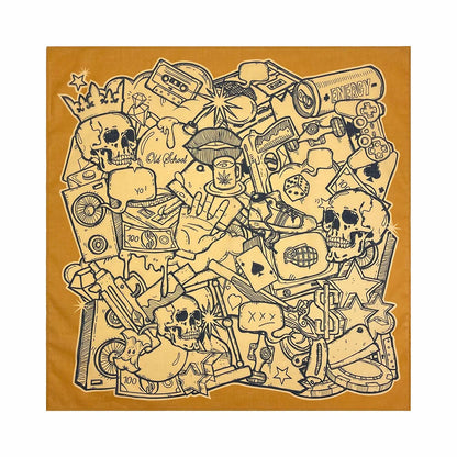 Cotton Bandana Paisley Square Head Scarf for Sports and Casual Wear