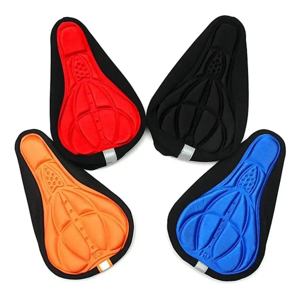 Bike Seat Cover Soft 3D Sponge Cushion for MTB & Road Bicycle Saddle