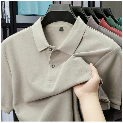 Men's Cotton Polo Shirt Short Sleeve Casual Golf Tee