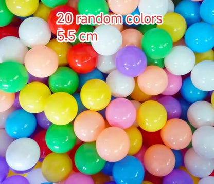 Ball Pit Balls 20PCS Colorful Plastic Play Balls for Kids