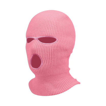 3 Hole Balaclava Ski Mask Windproof Knit Winter Face Cover