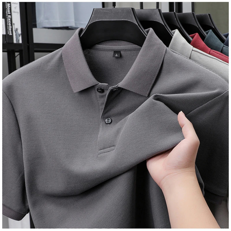 Men's Cotton Polo Shirt Short Sleeve Casual Golf Tee
