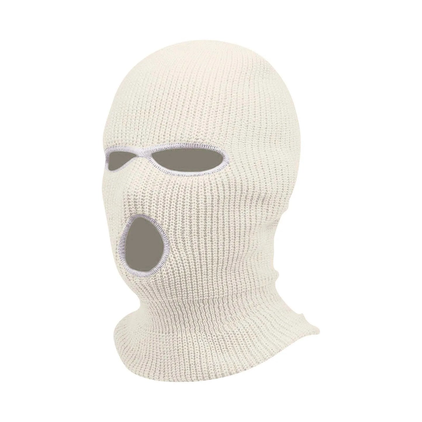 3 Hole Balaclava Ski Mask Windproof Knit Winter Face Cover