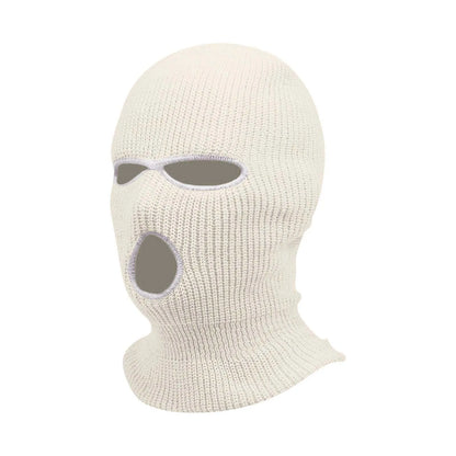 3 Hole Balaclava Ski Mask Windproof Knit Winter Face Cover