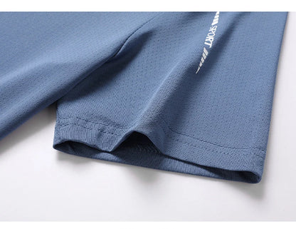 Men's Quick Dry Running Shirt Breathable Short Sleeve Hiking Tee