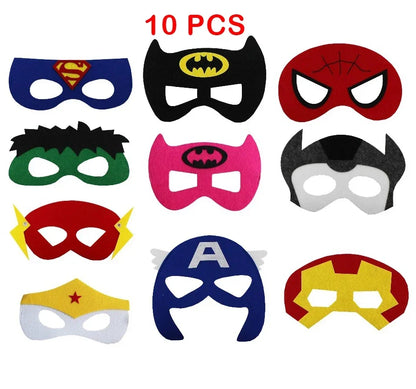 Superhero Masks for Kids, Party Dress-Up Costume Set