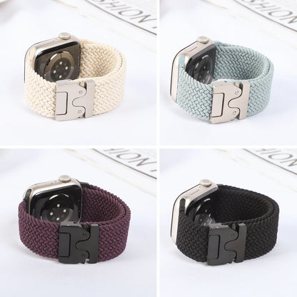 Braided Nylon Watch Band with Parachute Strap for 41mm–49mm Watches