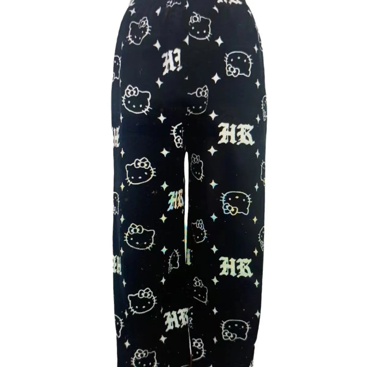 Women’s Cartoon Pajama Pants with Elastic Waist