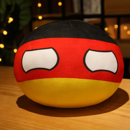 Country Ball Plush Toy Soft Kawaii Plush Pillow 10-40cm
