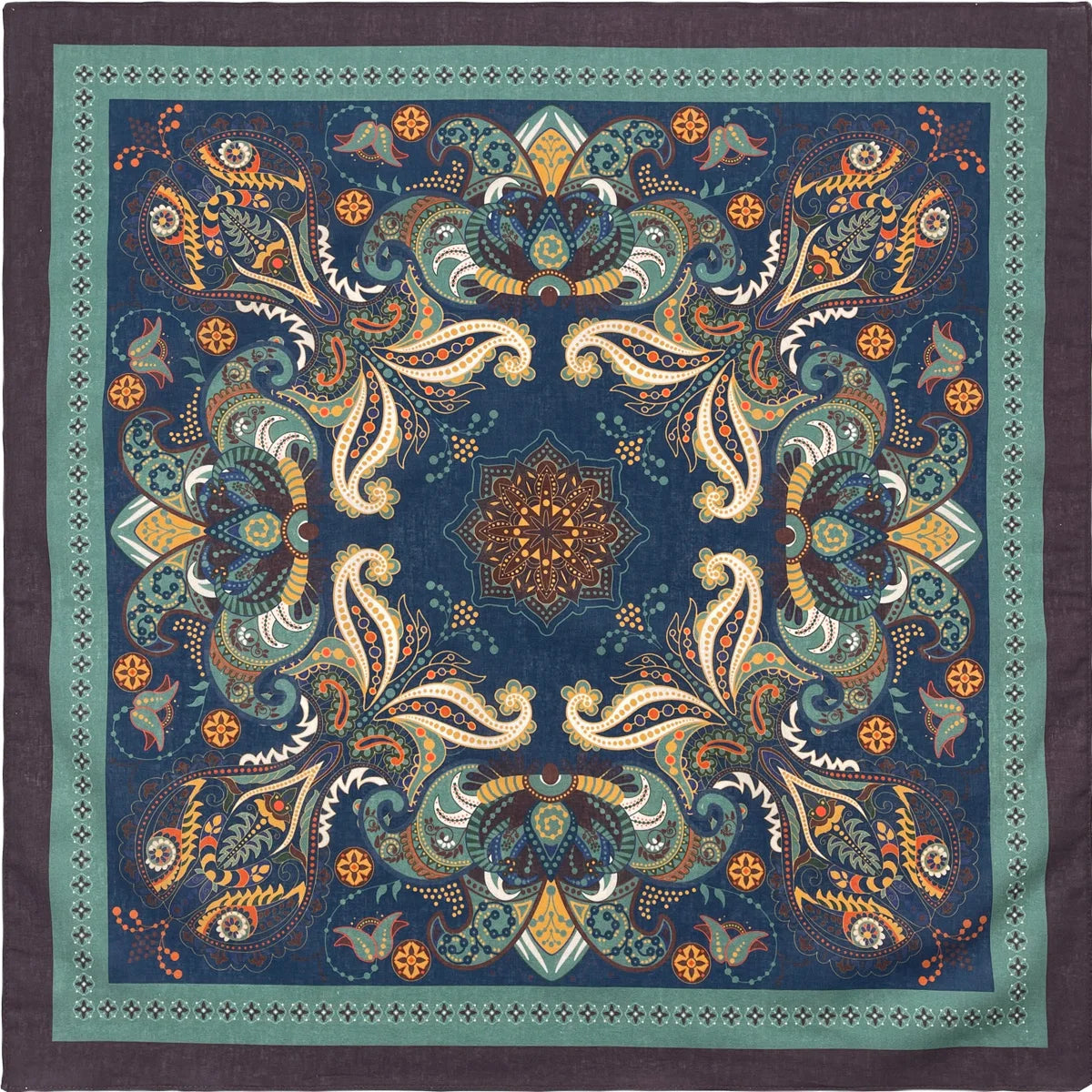 Cotton Bandana Paisley Square Head Scarf for Sports and Casual Wear