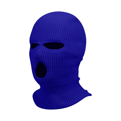 3 Hole Balaclava Ski Mask Windproof Knit Winter Face Cover
