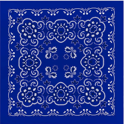 Cotton Bandana 70cm Paisley Square Scarf Headband for Men & Women