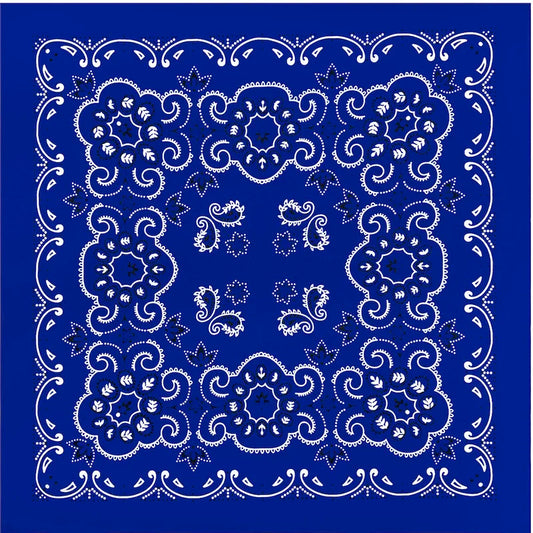Cotton Bandana 70cm Paisley Square Scarf Headband for Men & Women