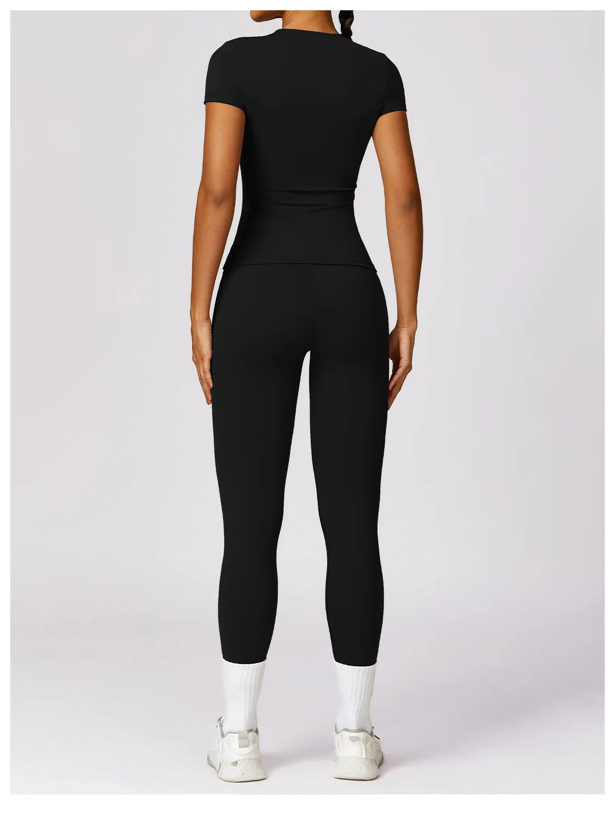 Women's Running T Shirt Breathable Short Sleeve Gym Fitness Top