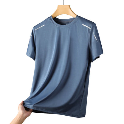 Men's Quick Dry Running Shirt Breathable Short Sleeve Hiking Tee