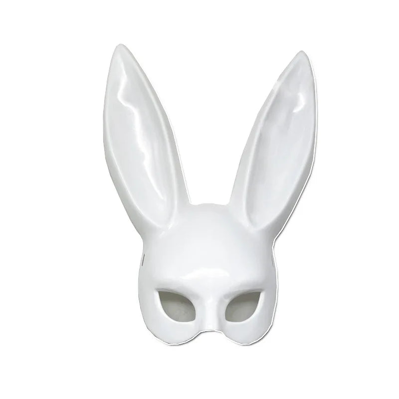 Rabbit Mask for Halloween, Bunny Costume Mask with Long Ears