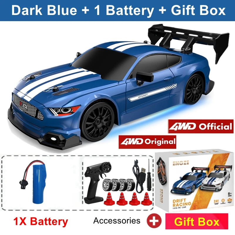 RC Drift Car 4WD Remote Control Racing Car 1:24 Scale RTR