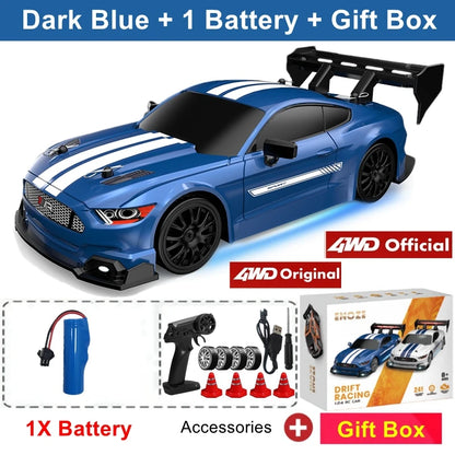 RC Drift Car 4WD Remote Control Racing Car 1:24 Scale RTR