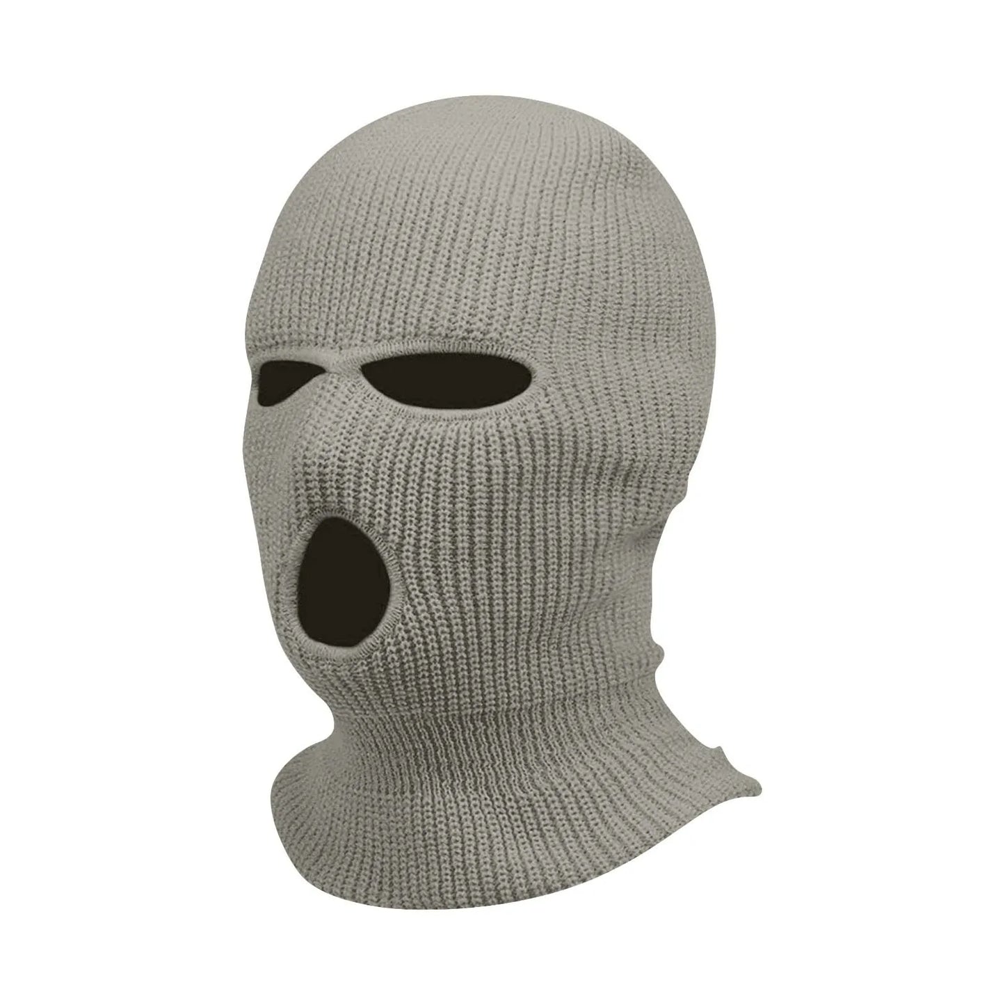 3 Hole Balaclava Ski Mask Windproof Knit Winter Face Cover