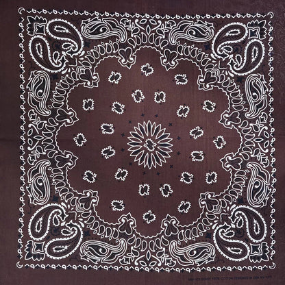 Cotton Bandana 55cm Square Paisley Scarf for Men & Women