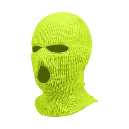 3 Hole Balaclava Ski Mask Windproof Knit Winter Face Cover