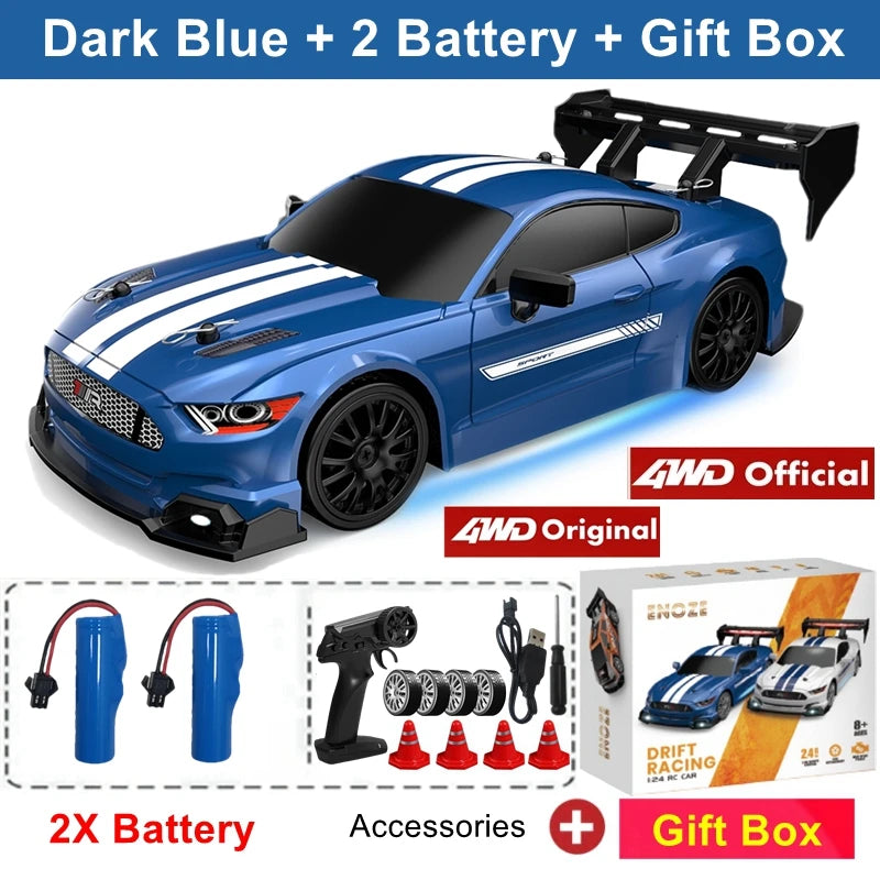RC Drift Car 4WD Remote Control Racing Car 1:24 Scale RTR
