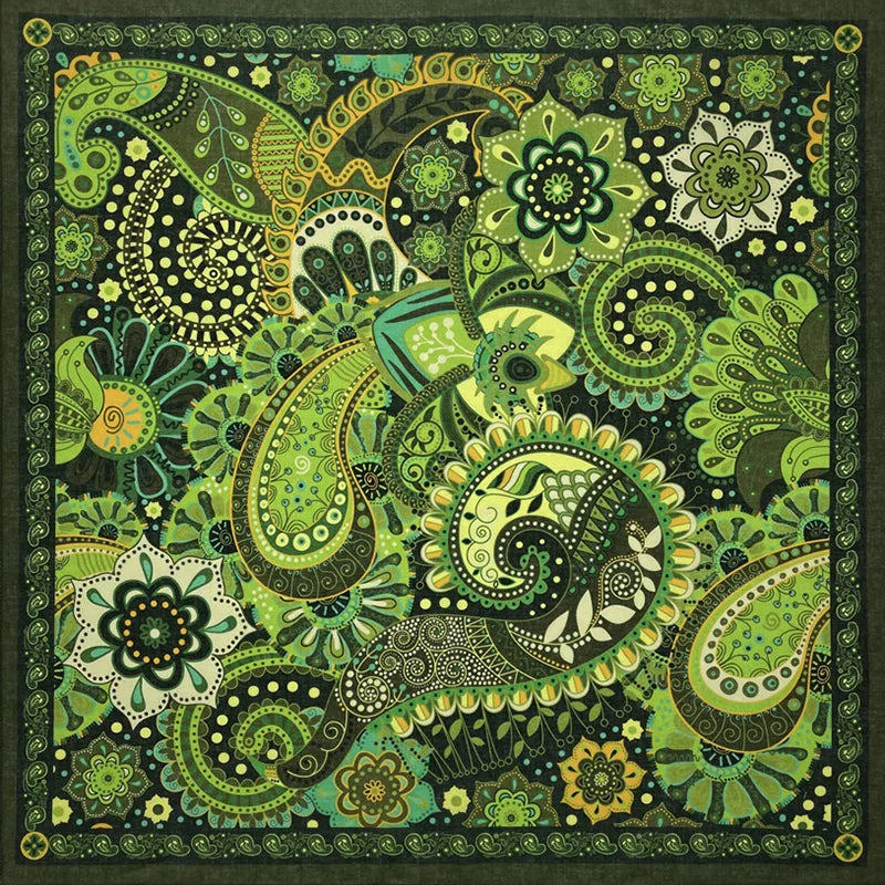Cotton Bandana Paisley Square Head Scarf for Sports and Casual Wear