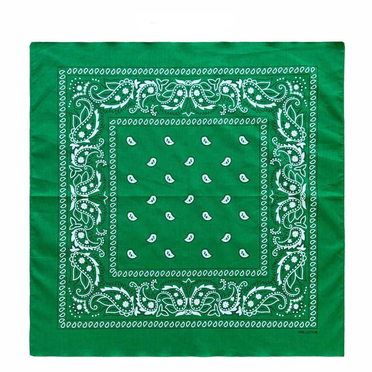 Cotton Bandana 70cm Paisley Square Scarf Headband for Men & Women