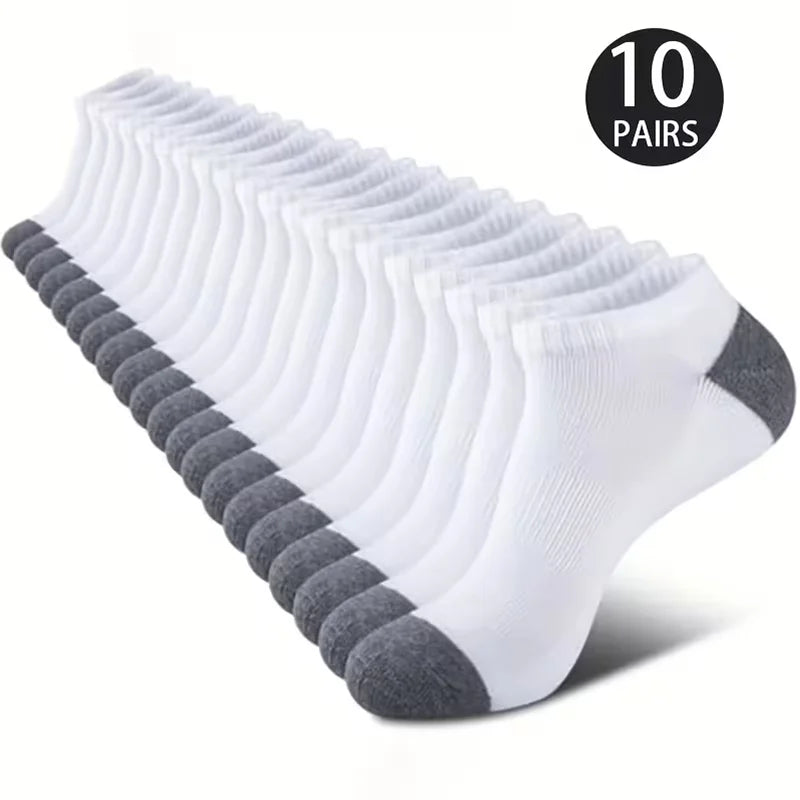 No Show Socks Breathable Low Cut Ankle Socks 5 & 10 Pack