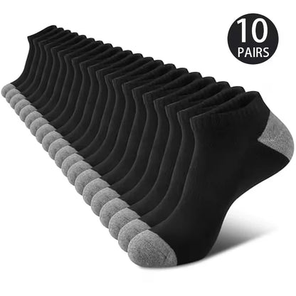 No Show Socks Breathable Low Cut Ankle Socks 5 & 10 Pack