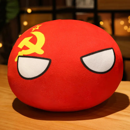 Country Ball Plush Toy Soft Kawaii Plush Pillow 10-40cm