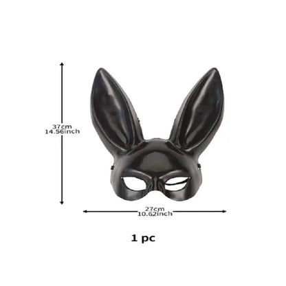Rabbit Mask for Halloween, Bunny Costume Mask with Long Ears