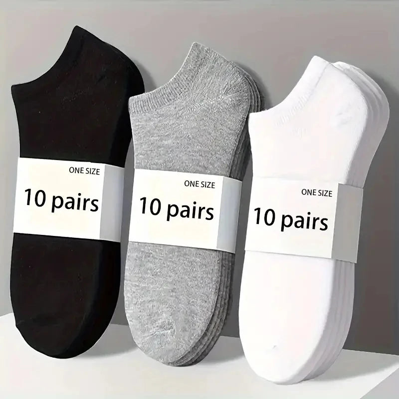 No Show Socks Breathable Low Cut Ankle Socks 5 & 10 Pack