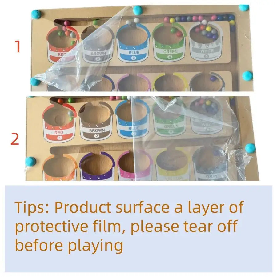 Magnetic Maze Toy with Magnetic Beads for Fine Motor Skills Learning