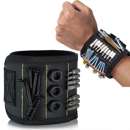 Magnetic Wristband for Screws, Nails & Drill Bits Tool Holder