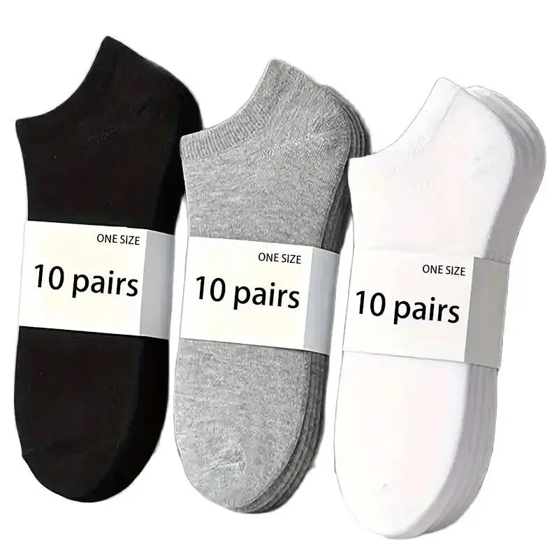 No Show Socks Breathable Low Cut Ankle Socks 5 & 10 Pack