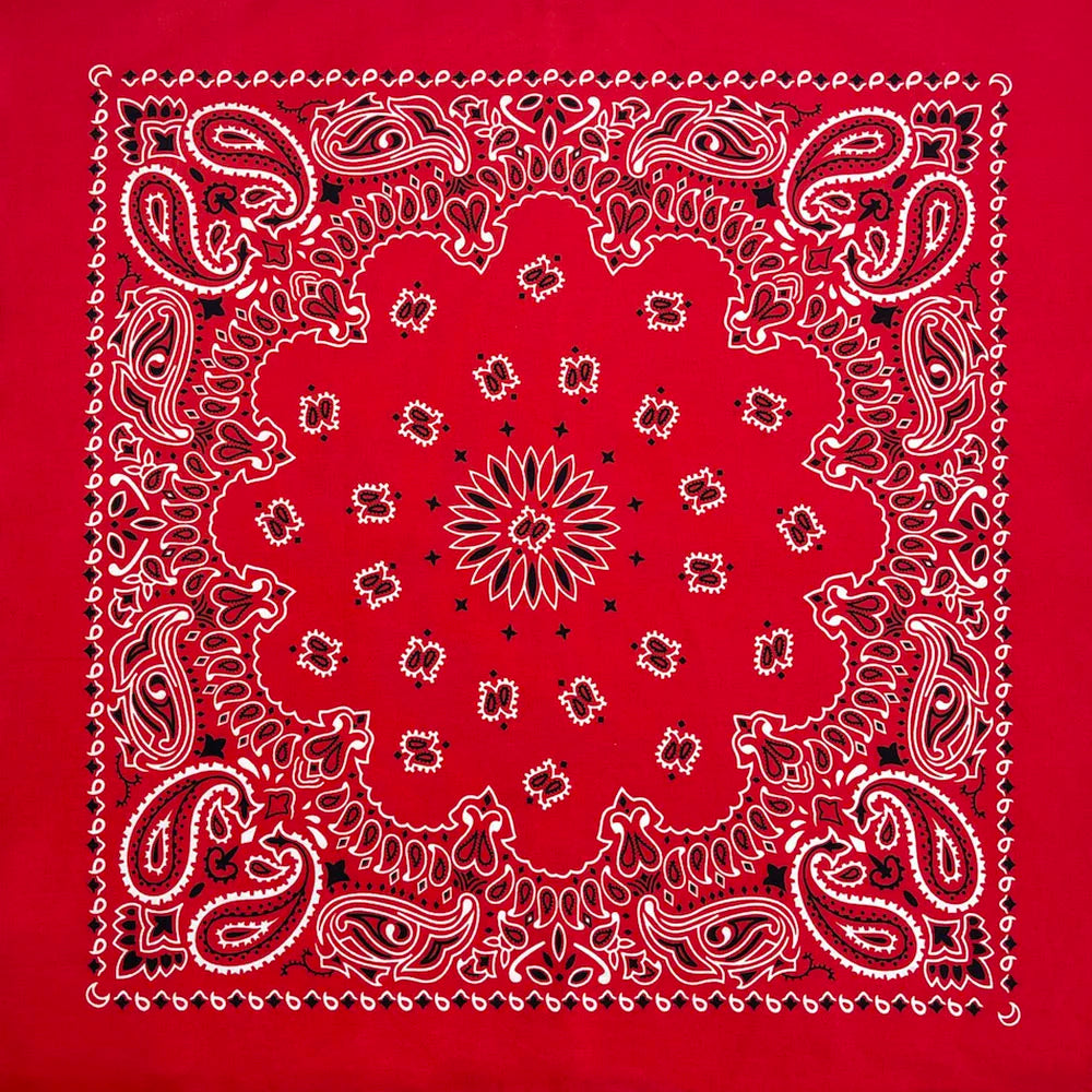Cotton Bandana 70cm Paisley Square Scarf Headband for Men & Women
