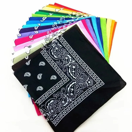 Paisley Bandana Square Head Scarf for Sports and Everyday Wear