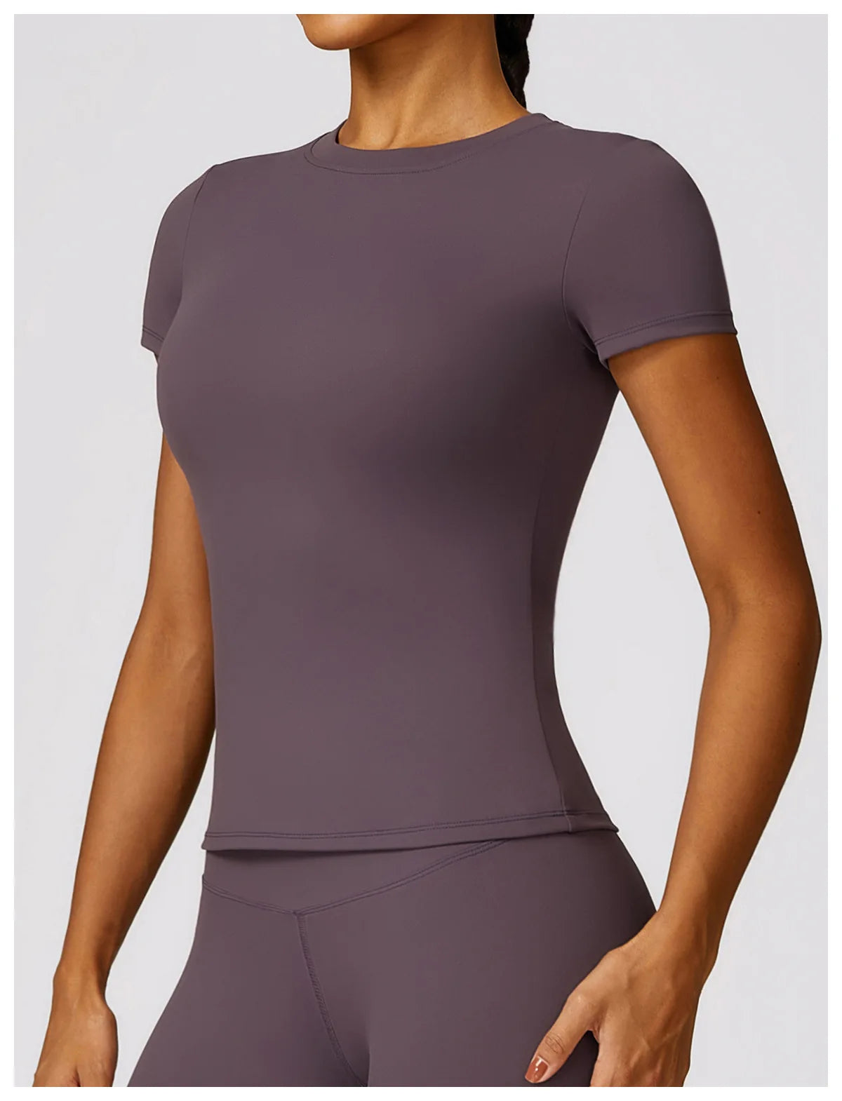 Women's Running T Shirt Breathable Short Sleeve Gym Fitness Top