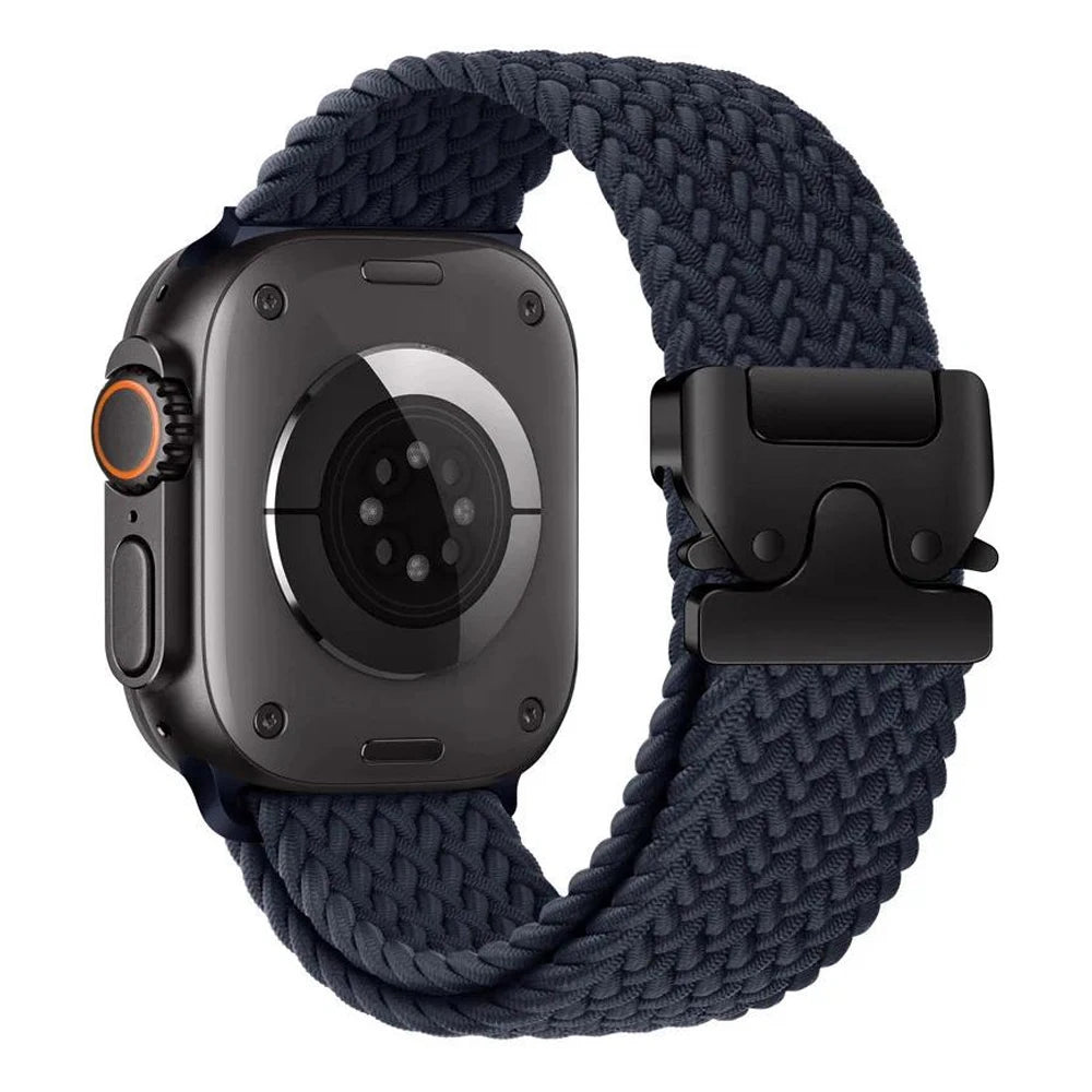 Braided Nylon Watch Band with Parachute Strap for 41mm–49mm Watches